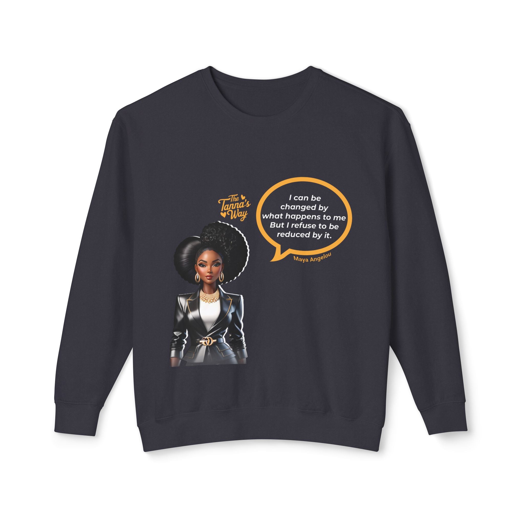 Maya Angleou | Unisex Lightweight Crewneck Sweatshirt